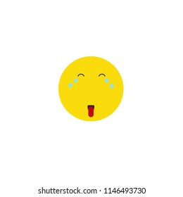 funny smile icon. vector