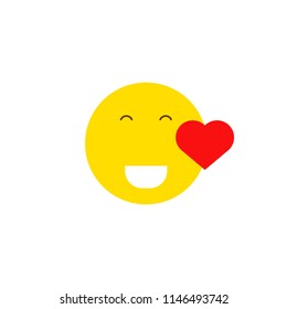 funny smile love. vector