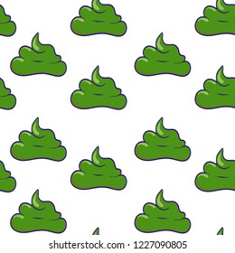 funny smile vector poop pattern
