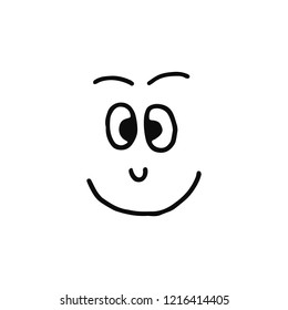 funny smiley face icon isolated smile.