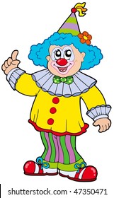 Lächelnder Clown - Vektorgrafik.