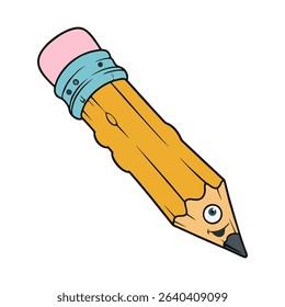 Funny Smiling Pencil Brings Fun