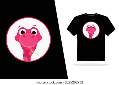funny snack face, hug snack, love snake, t-shirt, design ,pattern style, vector illustration design