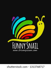 Funny snail for your design