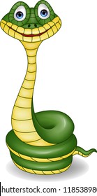 Funny snake cartoon