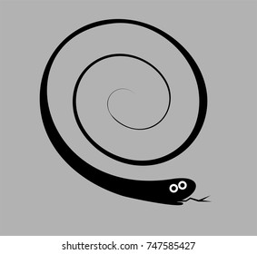 Funny snake vector illustration