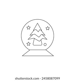 funny snowball vector type icon