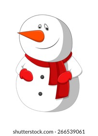 Funny Snowman Character