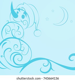 Funny snowman Christmas card