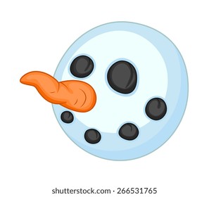 Funny Snowman Face
