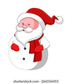 Funny Snowman Santa