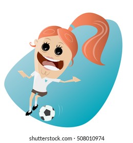 funny soccer girl