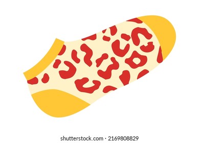 Funny Socks with abstract forms. Vector illustration