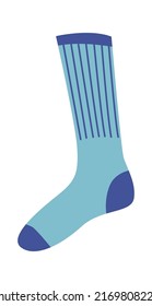 Funny Socks with Lines. Vector illustration