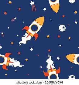 funny space concept pattern design as vector