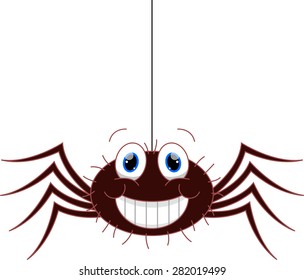 Funny spider cartoon