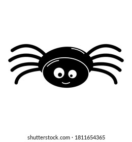 Funny spider icon vector. halloween illustration sign or symbol.