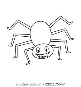 Funny spider icon vector. halloween illustration sign or symbol.