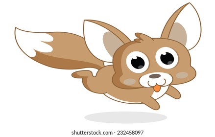 funny squirrel cartoon style 