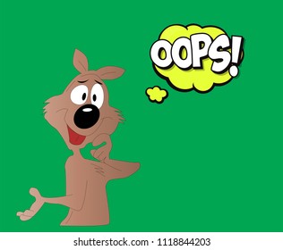 Funny squirrel vector oops