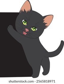 Funny Standing Cat Vector Design