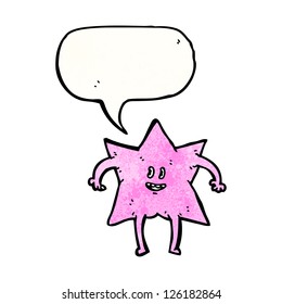 personaje de caricatura de estrella divertida