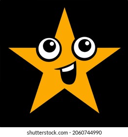 Funny Star Face Emoji And Character