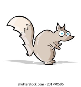  funny startled squirrel cartoon