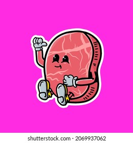 Funny Sticker Design for a BBQ Site