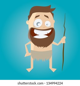 funny stone age man