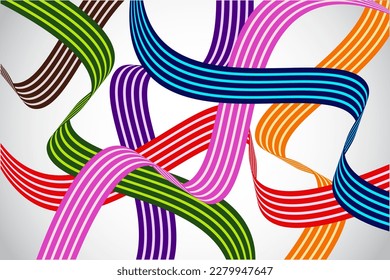 funny strap ribbon background for warping, celebration, festival and more design working