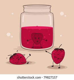 Funny strawberries