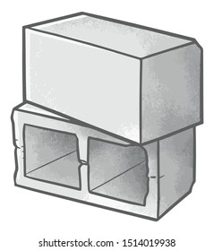 Funny and strong concrete bricks for building a house