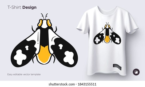 Funny stylish print for T-shirts, sweatshirts, cases for mobile phones, souvenirs. Isolated vector illustration on white background.