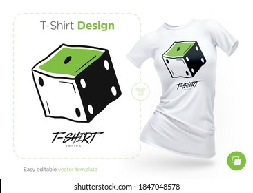 Funny stylish print for T-shirts, sweatshirts, cases for mobile phones, souvenirs. Isolated vector illustration on white background.