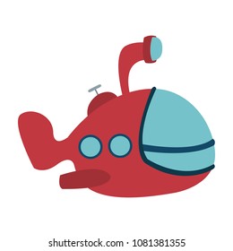 Funny Submarine Cartoon Stock Vector (Royalty Free) 1081381355 ...