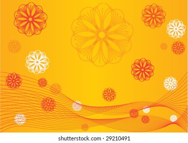 Funny summer background with colors