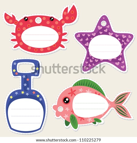 funny summer gift tags shape of stock vector royalty free summer gift tags