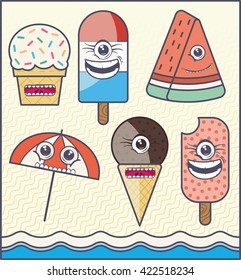 Funny Summer Icons