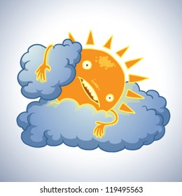 Funny Sun 03, vector