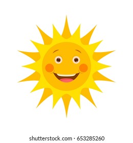 funny sun icon