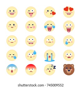 Funny, sweet, digital faces & expressions.