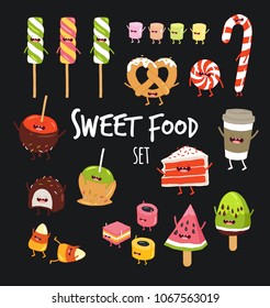 Funny sweet food icon. You can use for cards, fridge magnets, stickers, posters.