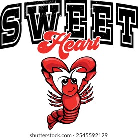 Funny Sweet Heart Lobster Valentines Day Fun Girlfriend Wife Fiance Partner Couples Husband Boyfriend Cool Lobster Valentine Day.