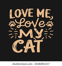 Funny t shirts for cat lovers. cat lover t-shirt design template