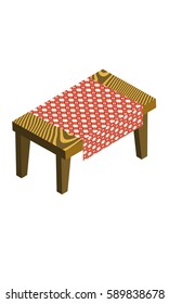 funny table isometric view