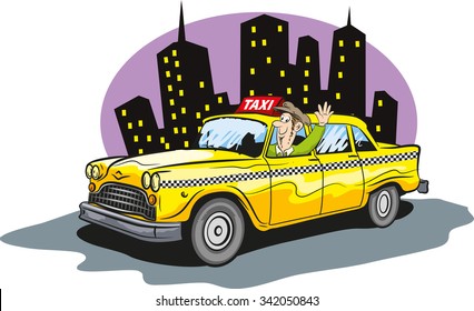 Funny taxi cab