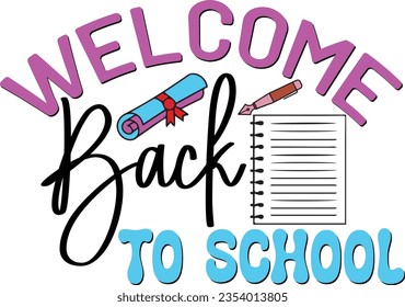 Funny Teacher Sublimation Design. Cute Colorful Back to School Quote, Saying and Slogan for Print on Demand Graphics.