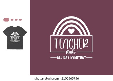 Funny teacher t shirt design