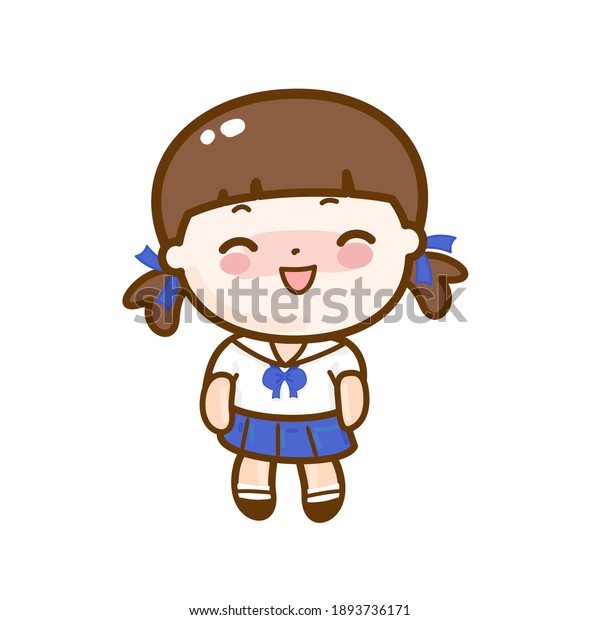 Funny Thai Student Cartoon Vector Stock Vector (Royalty Free ...